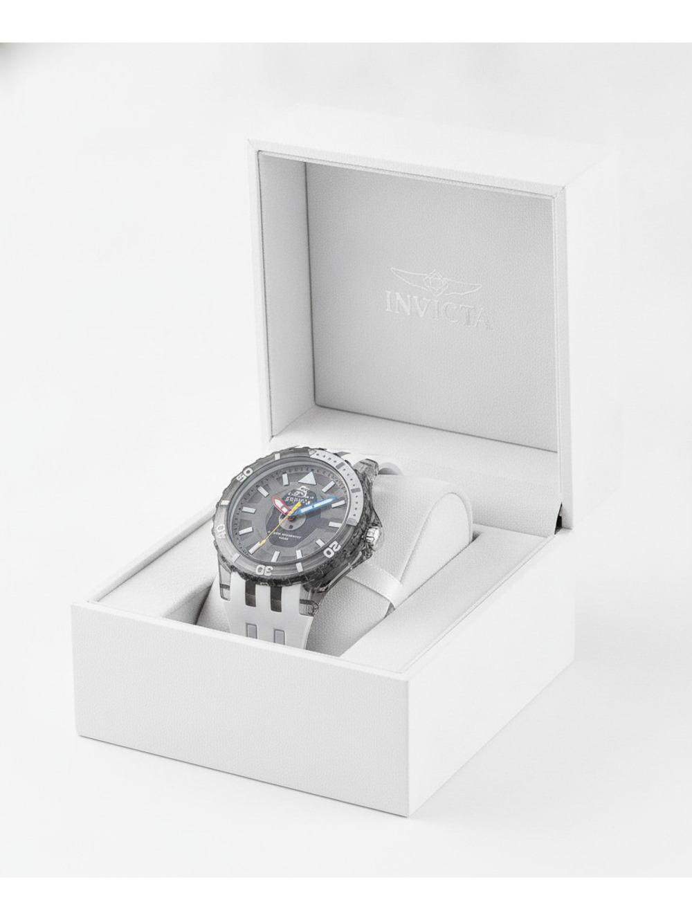 $153 INVICTA SUBAQUA CHROMAMODE 44mm WATCH -GRAY/WHITE